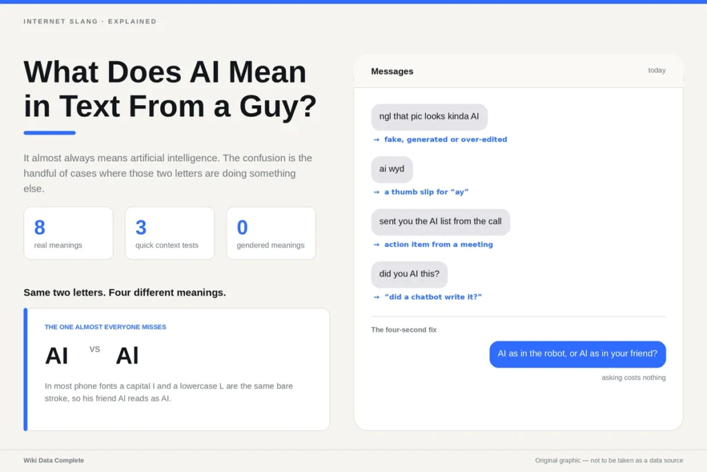 What Does AI Mean in Text From a Guy