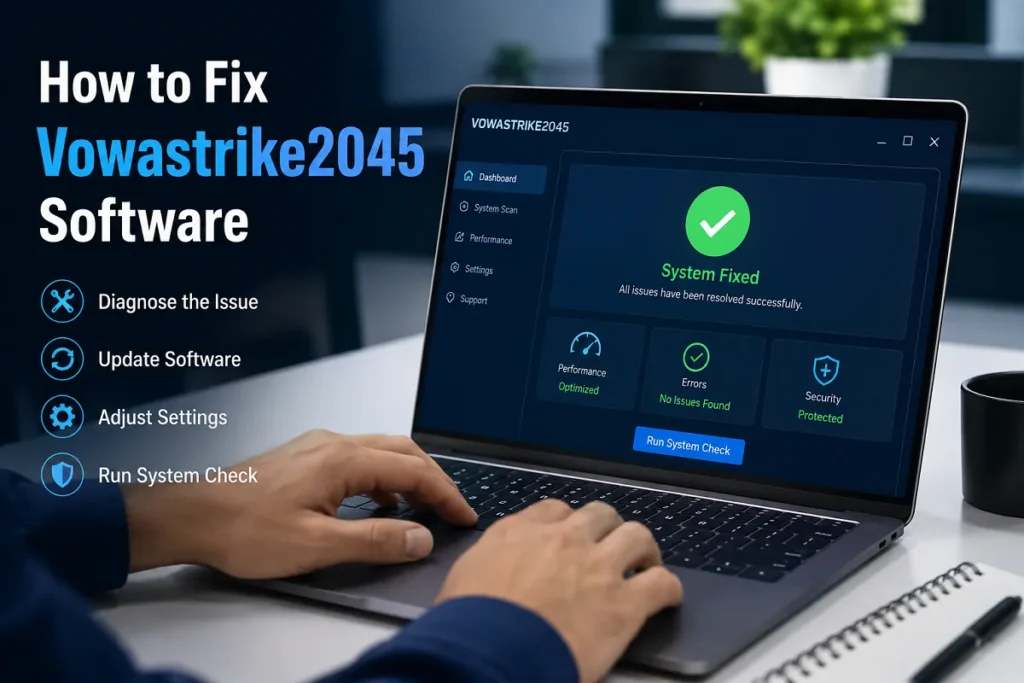 How to fix Vowastrike2045 software on a laptop.